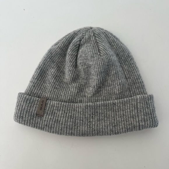 Bula Light Grey Ribbed Knit Wool Blend Beanie One Size - Picture 1 of 6